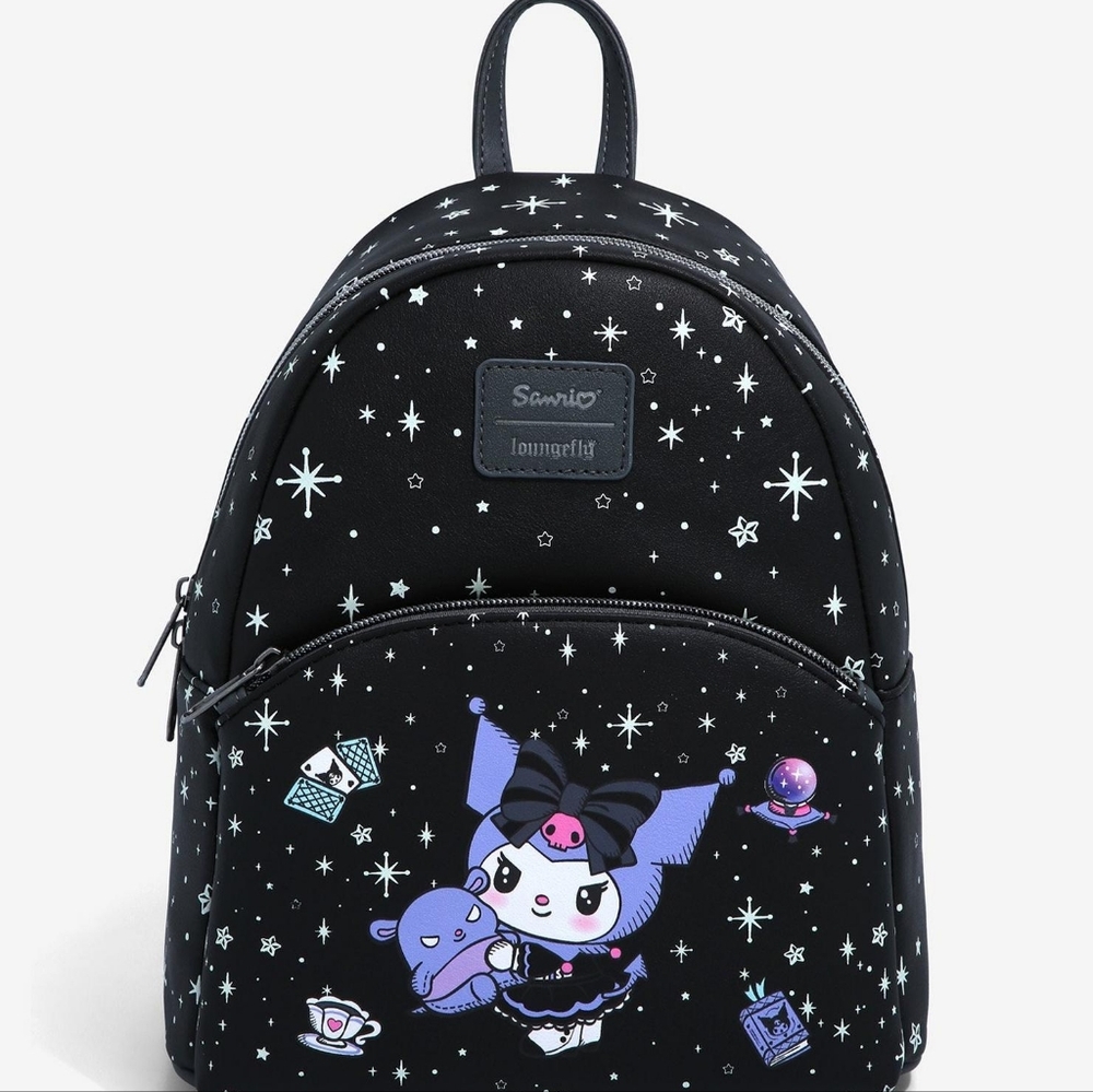 Loungefly Kuromi Crystal Ball Glow-in-the-dark Backpack New With Tags!